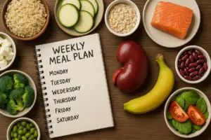 Menù settimanale anti-calcoli renali: guida pratica per una dieta bilanciata e sicura