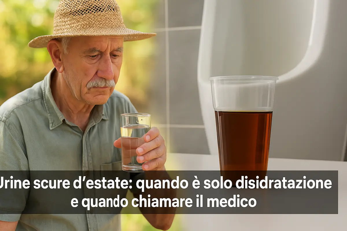 Urine scure d’estate: quando è solo disidratazione e quando chiamare il medico