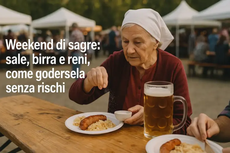 Weekend di sagre: sale, birra e reni, come godersela senza rischi