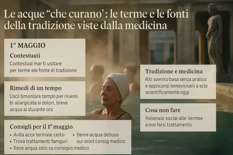 Le acque “che curano”: le terme e le fonti della tradizione viste dalla medicina