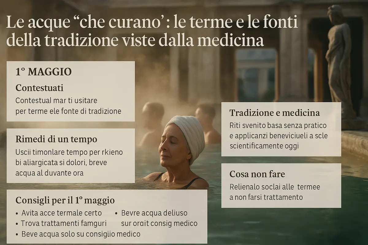 Le acque “che curano”: le terme e le fonti della tradizione viste dalla medicina