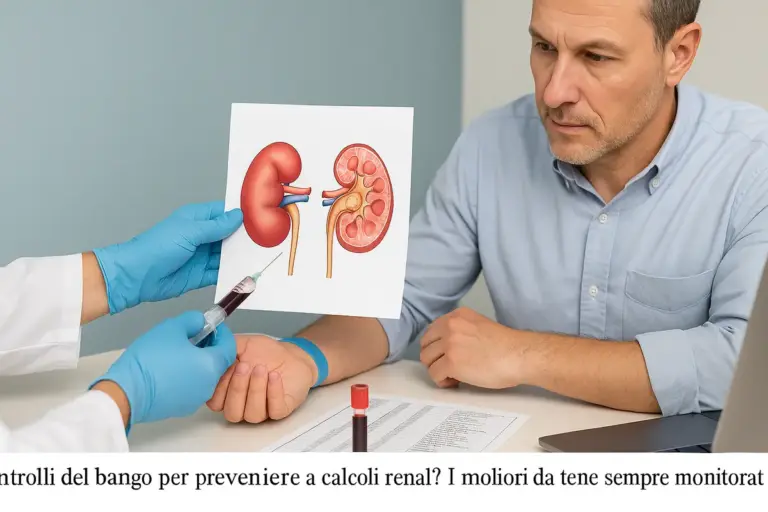 Controlli del sangue per prevenire i calcoli renali: i valori da tenere sempre monitorati
