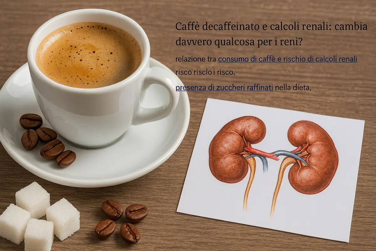Caffè decaffeinato e calcoli renali: cambia davvero qualcosa per i reni?