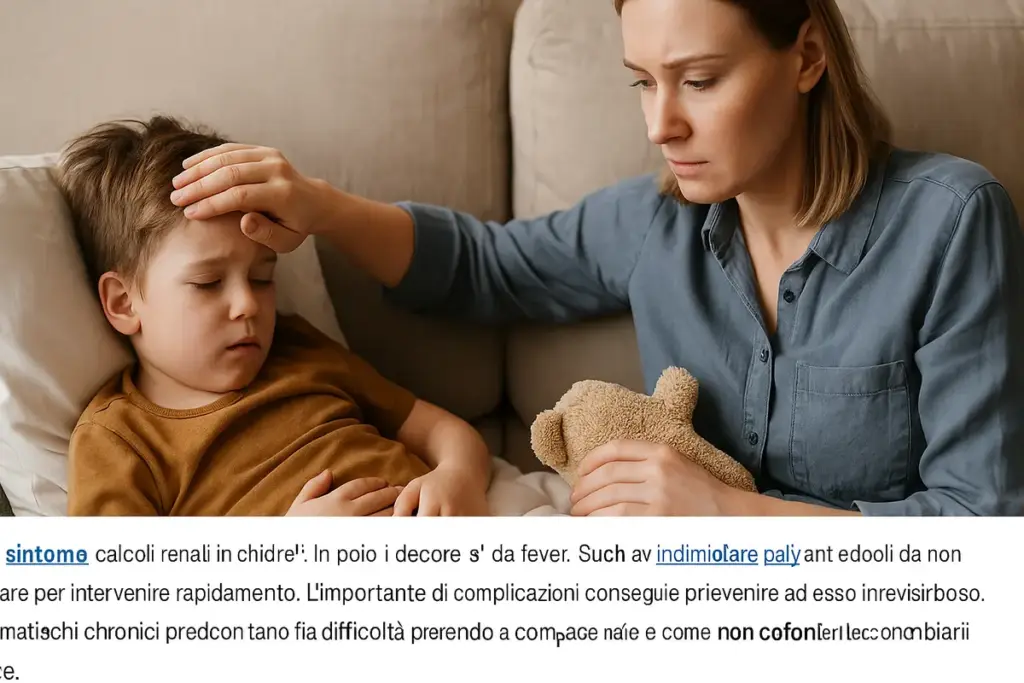 Febbre e calcoli renali nei bambini: il segnale che cambia tutto