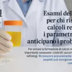 Esami delle urine per chi rischia calcoli renali: i parametri che anticipano i problemi