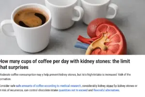 Quante tazze di caffè al giorno con calcoli renali: il limite che stupisce