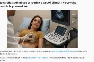 Ecografia addominale di routine e calcoli silenti: il valore che cambia la prevenzione