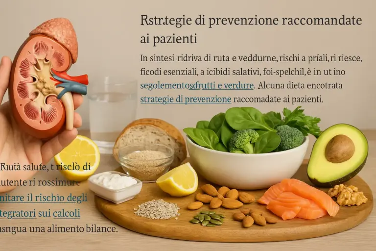 Dieta di mantenimento dopo calcoli renali: i cibi che proteggono nel tempo