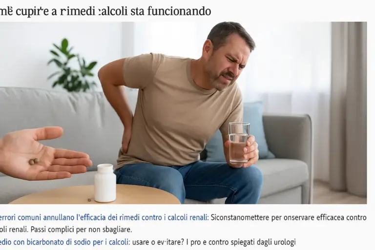 Come capire se un rimedio per i calcoli sta funzionando: i segnali da osservare