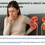 Nausea senza cause apparenti e calcoli renali: quando è il rene a parlare