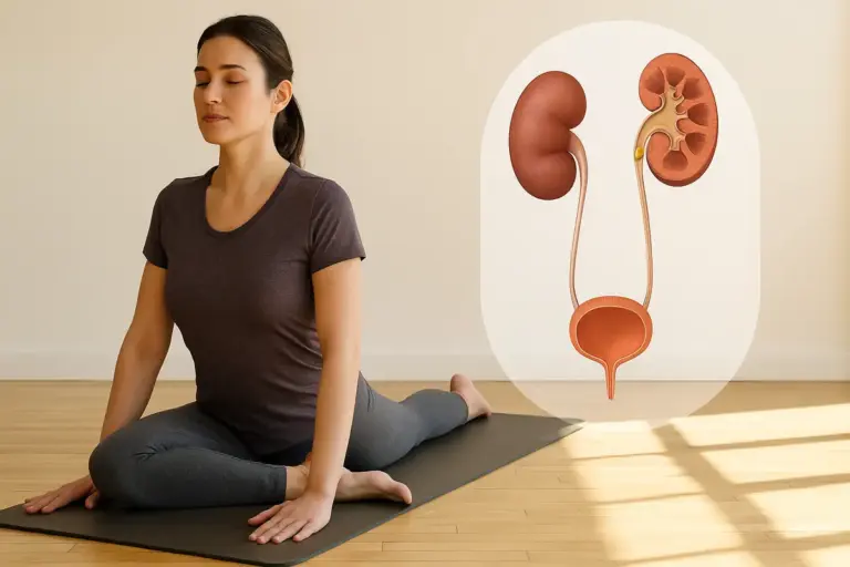 Yoga e calcoli renali: le posizioni che aiutano la discesa del calcolo nell’uretere