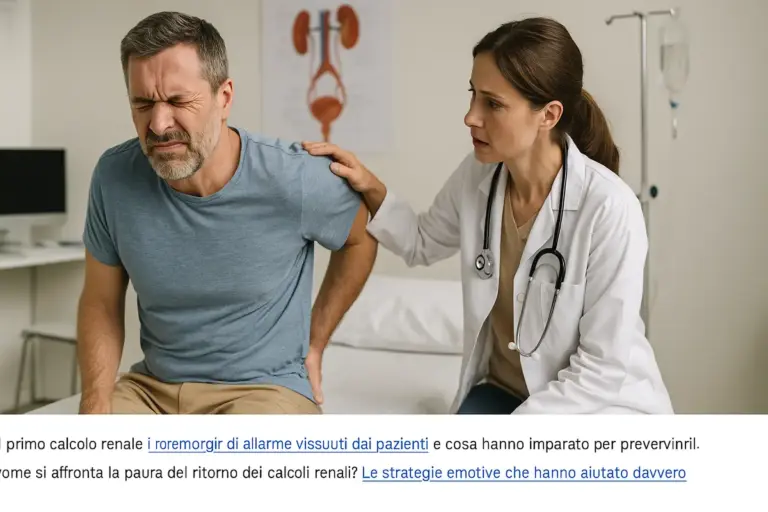 Chi ha avuto un primo calcolo renale: gli errori che rallentano la diagnosi