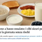 Colazione a basso ossalato: i cibi sicuri per iniziare la giornata senza rischi