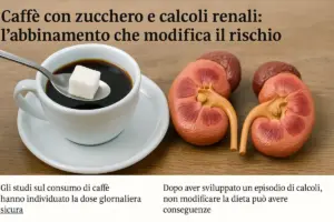 Caffè con zucchero e calcoli renali: l’abbinamento che modifica il rischio