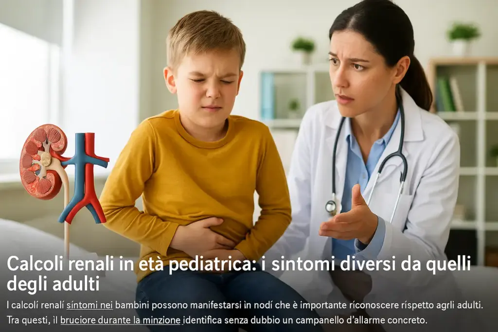 Calcoli renali in età pediatrica: i sintomi diversi da quelli degli adulti