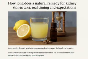Quanto tempo serve a un rimedio naturale per i calcoli: tempi reali e aspettative