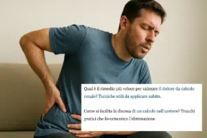 Respiro controllato e calcoli renali: la tecnica semplice che allevia la fitta acuta