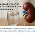 Quanta acqua bere con un solo rene funzionante: il dato che in molti ignorano