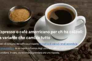 Espresso o caffè americano per chi ha calcoli: la variante che cambia tutto