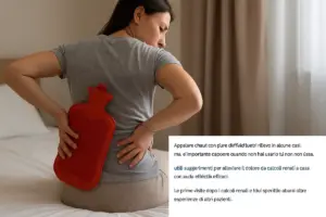 Calore sulla schiena per la colica renale: quando aiuta e quando fa male