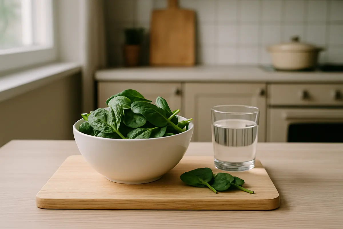 Spinaci ogni sera: quanto ossalato accumuli davvero