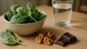 Spinaci, noci e cioccolato: quanto ossalato c’è davvero nel piatto